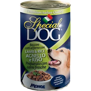 Krmivo pro psa Poškozená Monge 1275g Special Dog witth Lamb and Rice