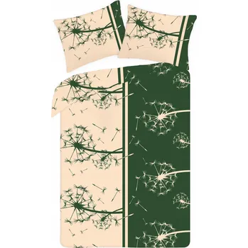 Povlečení Bavlněné Povlečení 160 x 200 cm 3 kusy 100% bavlna Halantex pampelišky