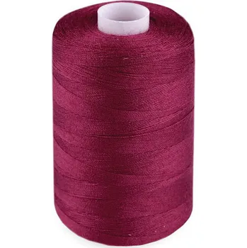 Nit Polyesterové nitě pro overlocky i klasické šití NTF 40/2 1000 m, malé, 580 vínová