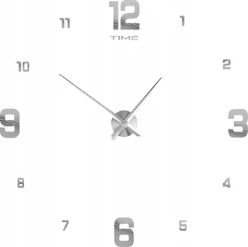 Hodiny MODERNÍ 3D NALEPovací HODINY NA ZEĎ DIY 70-130CM