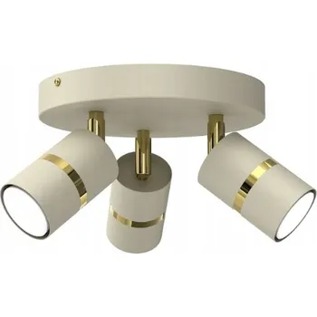 Stropní svítidlo stropní svítidlo Béžová Zlatá nastavitelné 3x GU10