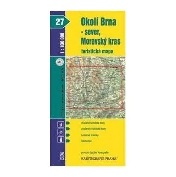 Cestování 1:100T (27)-Okolí Brna-sever/Moravský kras (turistická mapa)