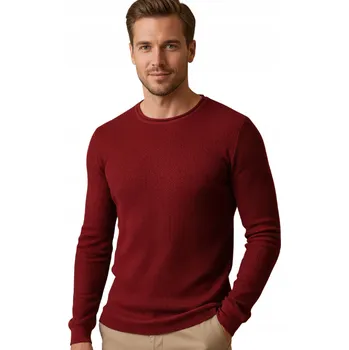 Pánský svetr DStreet svetr WX2295 červený kulatý velikost XL