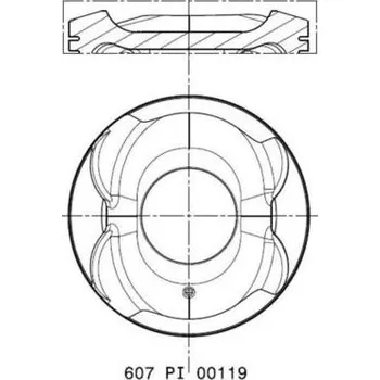 Motor automobilu Píst MAHLE 607 PI 00119 000