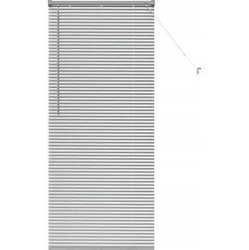 Žaluzie Okenní žaluzie s roletou, manuální, stříbrná, hliníková