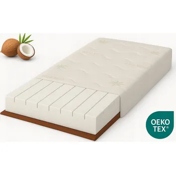 Matrace Matrace PRODYŠNÁ KOKOS 90X200 Zelená ALOE VERA pěna středně tvrdá