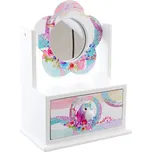 Dřevěná šperkovnice kytička bílá se…