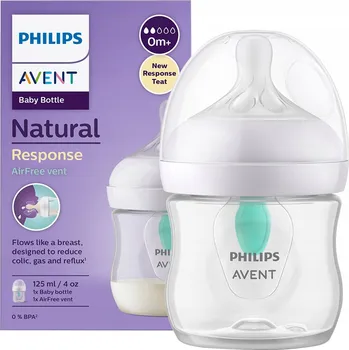 Kojenecká láhev Láhev s antikolikovou vložkou Philips Avent AirFree SCY670/01 125 ml