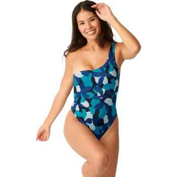 Dámské plavky SLOGGI Shore Flower Horn jednodílné plavky oboustranné na jedno rameno vel. S