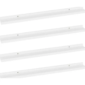 police Police z MDF desky VidaXL 80 x 9 cm, bílá