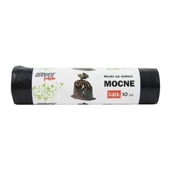 Pytle na odpadky Pytel do koše 240l, 10ks Supersilné, černý