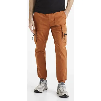 Celio Kalhoty cargo Dozip 1122387 Oranžová S