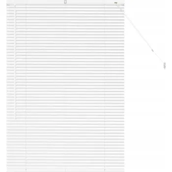 Žaluzie Okenní žaluzie s roletou, manuální ovládání, bílá, hliníková