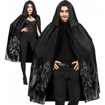Karnevalový kostým KOSTÝM PLÁŠT 120 CM PRO DOSPĚLÉ HALLOWEENSKÉ KARNEVAL PLÁŠŤ