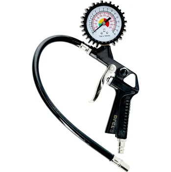 Dětská zbraň pistole foukací s manometrem Drel