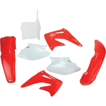 UFO kompletní sada plastů HONDA CRF 450 R 04 barva (červená/bílá) (HO107E999) (UFO kompletní sada plastů HONDA CRF 450 R 04 barva (červená/bílá) (HO107E999))