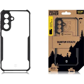 Pouzdro na mobilní telefon Zadní kryt Tactical Quantum Stealth pro Samsung Galaxy A36 5G, transparentní černá