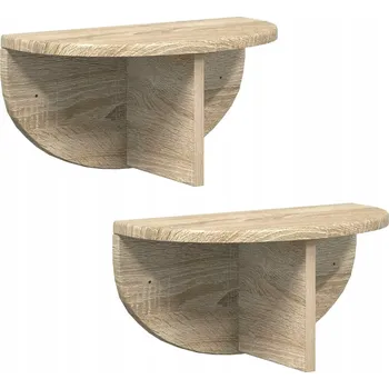 police Nástěnná police 2 ks Dub Sonoma 38 x 19 x 19 cm