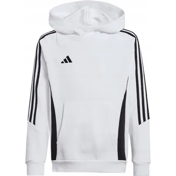 Chlapecká mikina DĚTSKÁ MIKINA ADIDAS TIRO 24 HOODED SWEAT BÍLÁ IR7506 vel. 164 cm