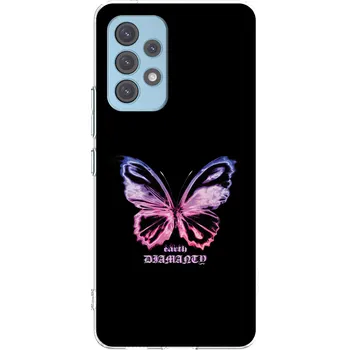 Pouzdro na mobilní telefon Picasee silikonový průhledný obal pro Samsung Galaxy A53 5G A536 - Diamanty Purple