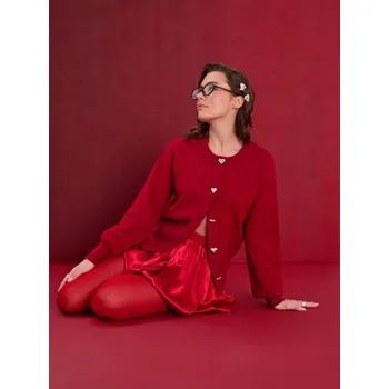 Dámský svetr Sinsay - Svetr s dekorativními knoflíky - červená - 535GZ-29X - 535GZ-29X-M