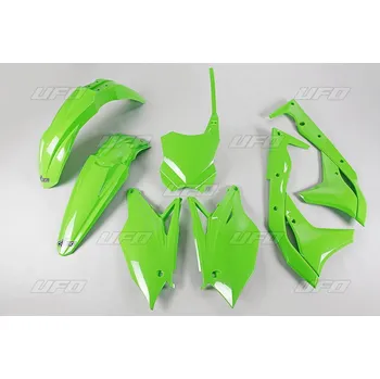 UFO kompletní sada plastů KAWASAKI KXF 250 17 barva zelená (KA224E026) (UFO kompletní sada plastů KAWASAKI KXF 250 17 barva zelená (KA224E026))