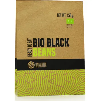 Fitness strava GymBeam BIO Černé fazole - Ready to eat - VanaVita Balení (g): 10 x 150 g
