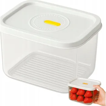 Dóza na potraviny NÁDOBA NA POTRAVINY S VÍKEM HERMETICKÁ ORGANIZÉR DO KUCHYNĚ 1000ml