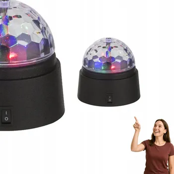 Lampička Stolní lampa Globo Disco černá, vícebarevná 0,06 W