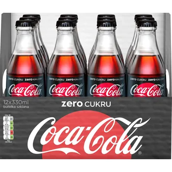 Limonáda Sycený nápoj Coca-Cola Zero láhev 0,33l 12 ks