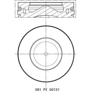 Motor automobilu Píst MAHLE 081 PI 00131 000