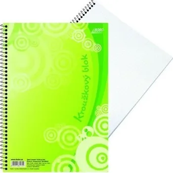 Blok Blok s boční vazbou A5, čtvereček, 40 listů