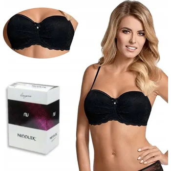 Podprsenka Mefemi podprsenka bardotka, balkonetka černá velikost 65E