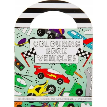 omalovánky Omalovánka s nálepkami mini malá Vozidla na cestách