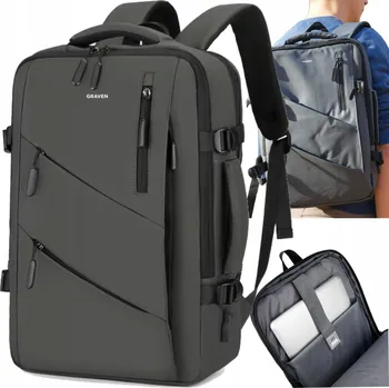 Městský batoh BATOH DO PRÁCE ŠKOLY NA NOTEBOOK VODĚODOLNÝ, OBJEM 39 l