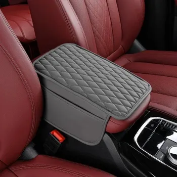 Kamera do auta Ochranný šedý kryt na loketní opěrku 44 x 30,8 x 20 cm Polštář s kapsou Úložný prostor pro loketní opěrku Univerzální chránič do auta