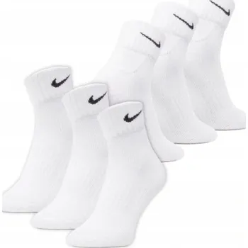 Pánské ponožky Ponožky Nike bílé bavlněné 38-42 6 párů