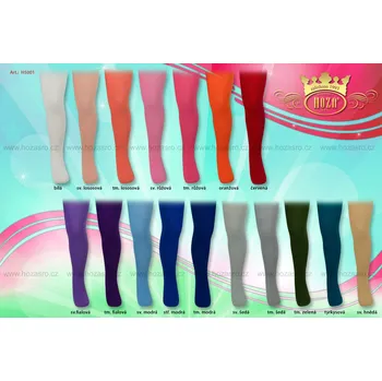 Dívčí oblečení Dětské punčochové kalhoty Hoza - jednobarevné 116 - 122 cm/ 5 - 6 let