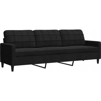 Pohovka Pohovka VidaXL 226 x 77 cm látka černá