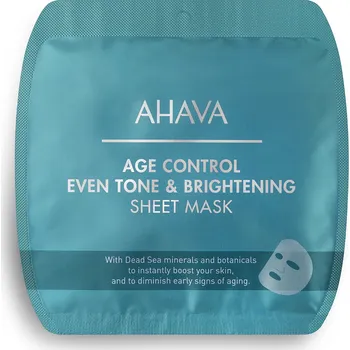 Pleťová maska AHAVA Age Control Rozjasňující protivrásková přikládací maska 17g