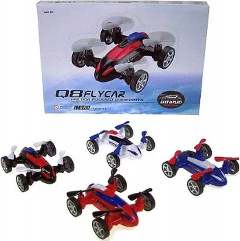 autíčko AUTO S VRTULÍ Q8 FLYCAR KVADROKOPTÉRA POHON MODRÁ