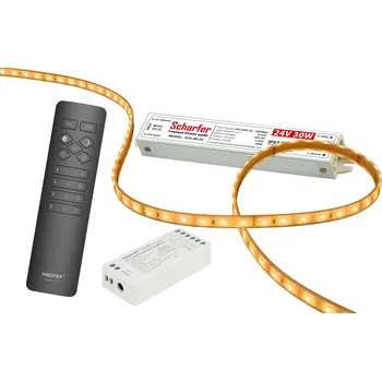 LED páska Sada do sauny LED pásek SMD 4,8W 2700K 5m + ovladač + napájecí zdroj