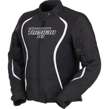 Moto bunda Dámská bunda na motorku Furygan Odessa černo-bílá 2XL