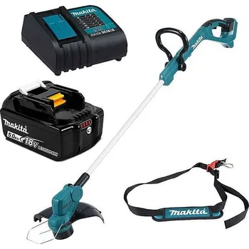 Makita DUR193Z aku vyžínač + baterie BL1850B 18V/5,0Ah + rychlonabíječka DC18RC