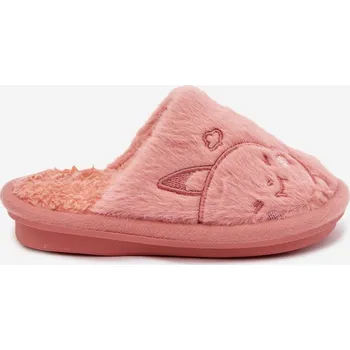 Dívčí oblečení Dětské pantofle s kožíškem Růžové Norene 34