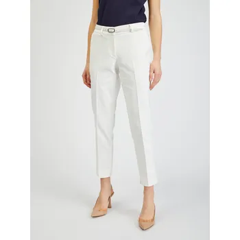 Dámské kalhoty Orsay Bílé dámské zkrácené kalhoty s páskem - Dámské Orsay šedá 2268953