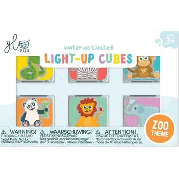 Hračka na písek Senzorické svítící kostky do vody ZOO