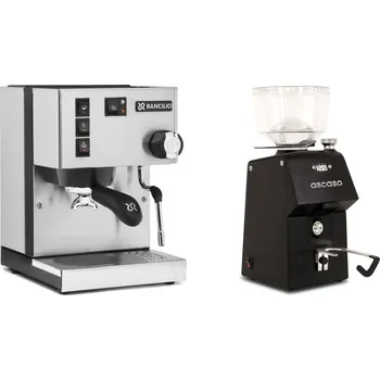 Kávovar Rancilio Silvia E + Ascaso H64, black