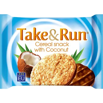 Take&Run Coconut 50g polomáčené cena za kartonové balení (Kartonové balení : 20 ks)