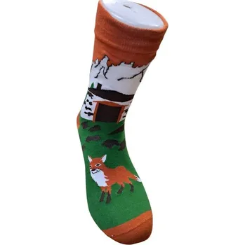 Pánské ponožky Aura Via Veselé ponožky motiv Tatry-Rainerova chata 43-46